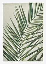 In- und Outdoor Teppich mit großem Palmmotiv in grün - bonprix