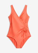 Light Shape-Badeanzug mit Raffung in orange von vorne - bonprix