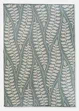 In-und Outdoor Teppich mit floraler Musterung in blau von vorne - bonprix