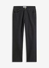 Classic-Fit-Jeans, Straight in schwarz von vorne - bonprix
