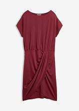 Jerseykleid aus Viskose-Mix in rot von vorne - bonprix