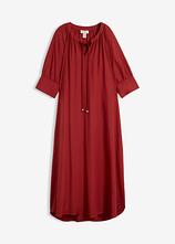 Tunika-Kleid aus fließender Viskose in rot von vorne - bonprix