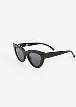 Sonnenbrille im Cateye Look in schwarz von vorne - bonprix