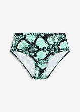 Highwaist-Bikinihose in grün von vorne - bonprix