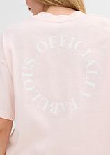 Weites T-Shirt aus reiner Bio-Baumwolle in rosa (Detailaufnahme) - bonprix
