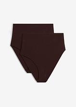 Nahtloser Shape Slip Ultra Light (2er Pack) in braun von vorne - bonprix