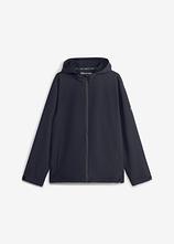 Herren Sportjacke, schnelltrocknend in schwarz von vorne - bonprix