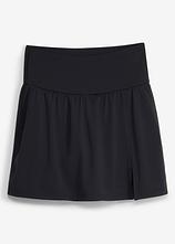 Sport-Rock mit integrierter Radlerhose, schnelltrocknend in schwarz von vorne - bonprix