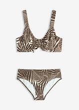 Minimizer-Bikini mit gepolsterten Trägern (2-tlg. Set) in weiß von vorne - bonprix