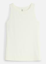 Funktions-Tanktop aus Rippe, schnelltrocknend in weiß von vorne - bonprix