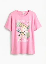 Boxy-Shirt aus softer Viskose in rosa von vorne - bonprix