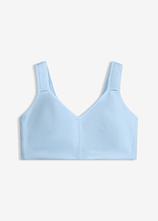 Sport BH mit mittlerem Halt in blau von vorne - bonprix