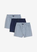 Lockere Jersey Boxershorts aus Baumwolle (3er Pack) in blau - bonprix