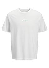 JJ REBEL T-Shirt aus reiner Baumwolle in weiß von vorne - JJ REBEL