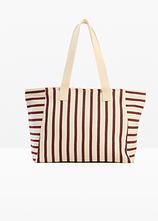 Shopper Canvas in weiß von vorne - bonprix
