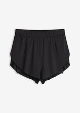 Sport Badeshorts aus schnelltrocknendem Material in schwarz von vorne - bonprix