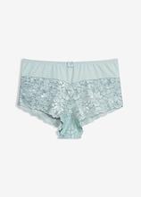 Maxipanty mit Spitze in blau von vorne - bonprix