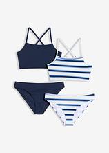 Doppelpack Bikini  (4-tlg.Set) in blau - bonprix