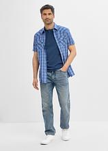 Muskelshirt (3er Pack) in blau im Look von vorne (Totalaufnahme) - bonprix