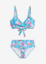 Bustier-Bikini in Wickeloptik (2-tlg.Set) in bunt von vorne - bonprix