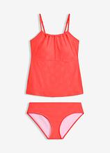 Tankini in Strukturware (2-tlg.Set) in pink von vorne - bonprix