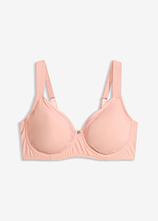 Minimizer-BH mit gepolsterten Trägern in rosa von vorne - bonprix