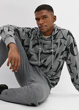 Jogginghose in Regular Fit in grau im Look (Totalaufnahme) - bonprix