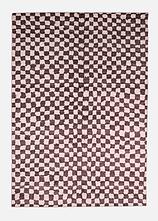 Teppich mit karierter Musterung in braun von vorne - bonprix