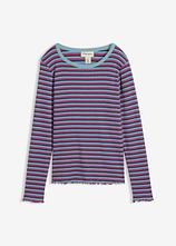 Rippshirt aus Bio-Baumwolle in petrol von vorne - bonprix