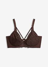 Minimizer-BH mit zarter Spitze in braun von vorne - bonprix