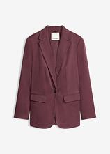 Langer Oversize-Blazer in lila von vorne - bonprix