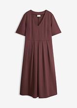 Shirtkleid aus Viskose-Mix in lila von vorne - bonprix