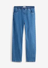 Classic-Fit-Jeans Schlupf-Jeans, Straight in blau von vorne - bonprix