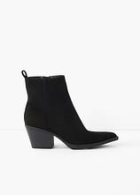 Cowboy-Boots mit Blockabsatz in schwarz - bonprix