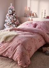 Biber-Baumwollmix-Bettwäsche in rosa (Ambiente) - bonprix