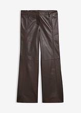 Lammnappa-Marlenehose in braun von vorne - bonprix