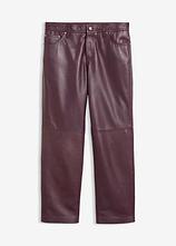 Lammnappa-Lederhose in rot von vorne - bonprix