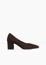 Pumps aus Leder in braun - bonprix