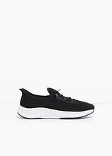 Komfort-Sneaker aus Soft-Material in schwarz - bonprix