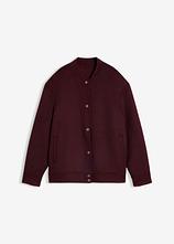 Blouson aus weichem Woll-Mix in rot von vorne - bonprix
