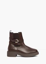 Chelsea-Boots mit Schnalle in braun - bonprix