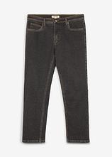 Thermo Classic-Fit Jeans mit kuscheligem Flanellfutter, Straight in schwarz von vorne - bonprix