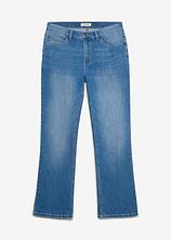 Regular-Fit-Jeans, Bootcut in blau von vorne - bonprix