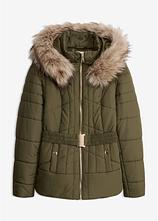 Steppjacke in grün von vorne - bonprix