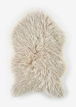 Waschbares Kunstfell mit hohem Flor in beige von vorne - bonprix