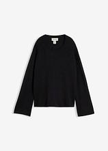 Feinstrickpullover in schwarz von vorne - bonprix