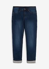 Thermojeans mit Flanellfutter in blau von vorne - bonprix