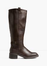 Stiefel mit Blockabsatz in braun - bonprix