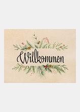 Waschbare Fußmatte mit Statement in grün - bonprix