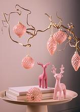 Weihnachtskugeln (8-tlg. Set) in rosa (Ambiente) - bonprix